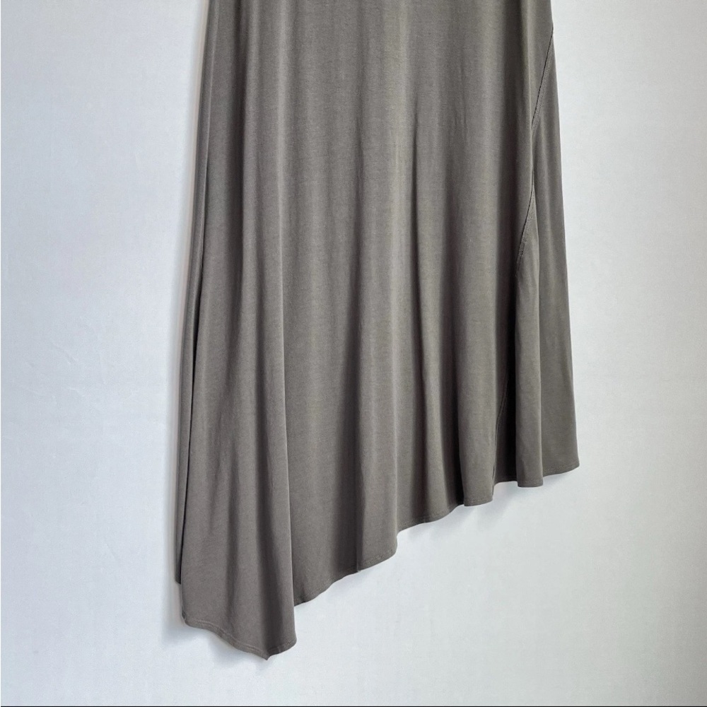 Eileen Fisher Dress Sz PP 2-4 Signature Jersey Gray Sleeveless Crew Neck Petite - Picture 4 of 11
